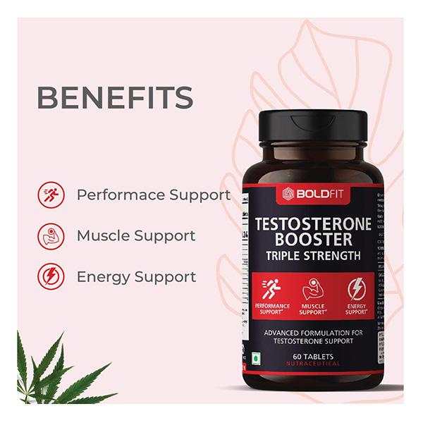 Boldfit Testosterone Triple Strength Tablet 60's - Calcium And Minerals