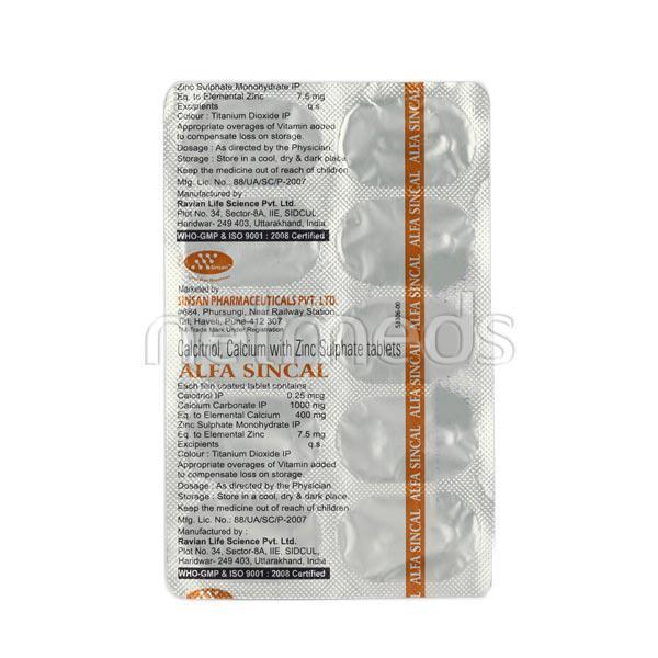 Netmeds | Alfa Sincal Tablet 10'S