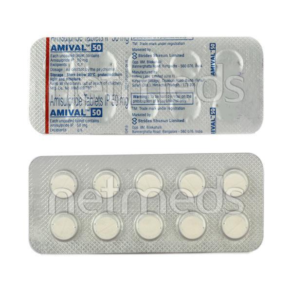 Amival 50mg Tablet 10'S - Schizophrenia-Aps