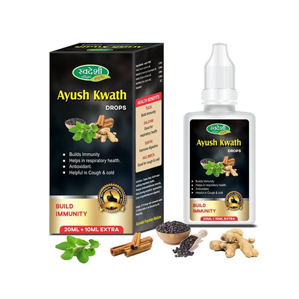 Netmeds | Swadeshi Ayurved Ayush Kwath Drops 30 ml