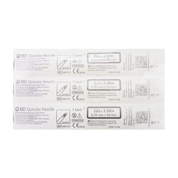 Netmeds | BD Quincke Needle (22G x 3.50 in) (0.70mm x 90mm) 1's
