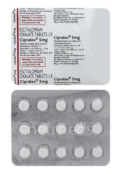 Cipralex 5mg Tablet 15'S - Depression-Ant