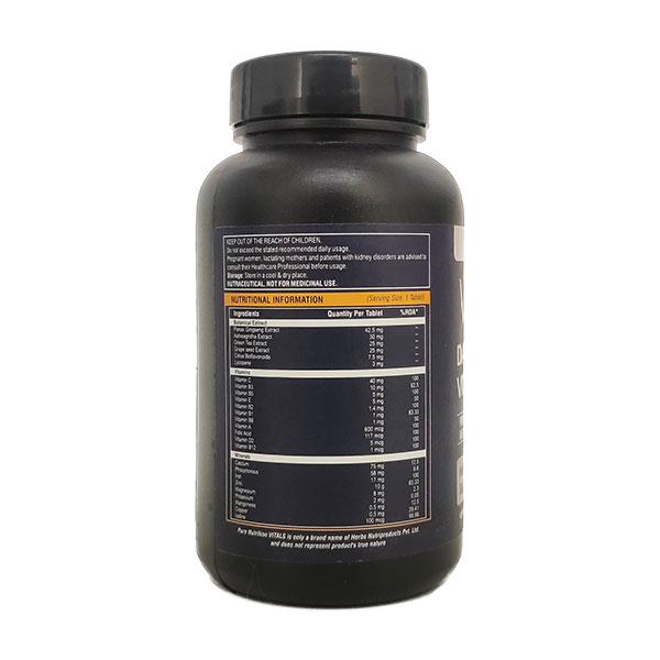 Pure Nutrition Vitals Daily Multi Vitamin Tablet 60's - Multi-Vitamins