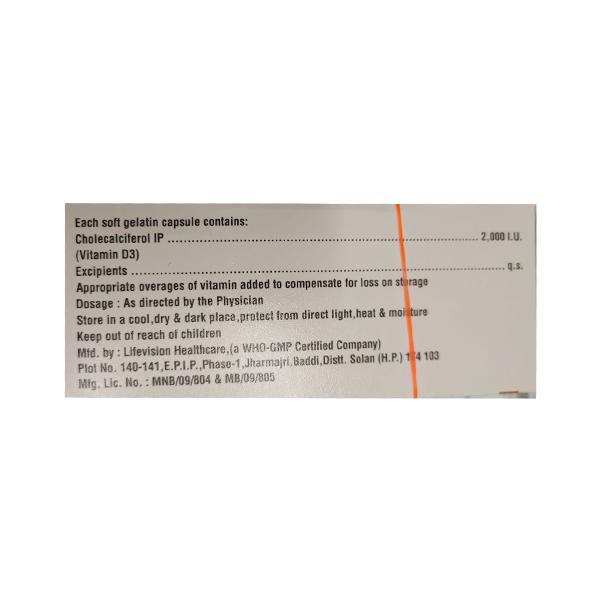 D PEARL 2000 Soft Gelatin Capsule 10's - Supplements-Vit