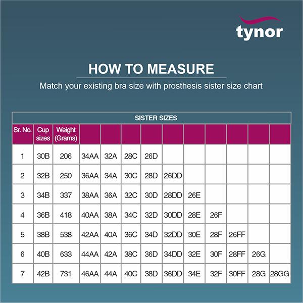 Tynor Breast Prosthesis (B 40) (H 19) - Supports And Braces