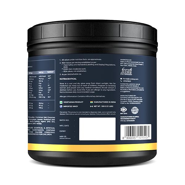 Nutrabay Gold Concentrate Whey Protein - Rich Chocolate Cream 500 gm - Whey Proteins