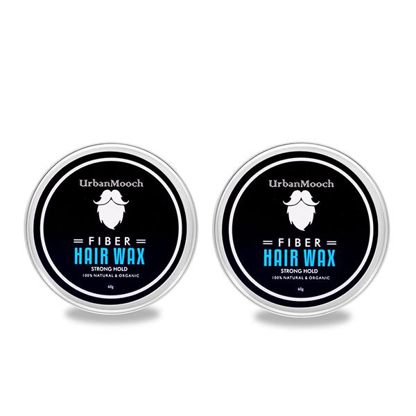 UrbanMooch Fiber Hair Wax - Strong Hold (Pack of 2 x 60 gm)