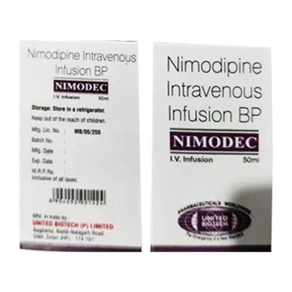 NIMODEC 10mg Infusion 50ml - Peripheral Hypertension-Per