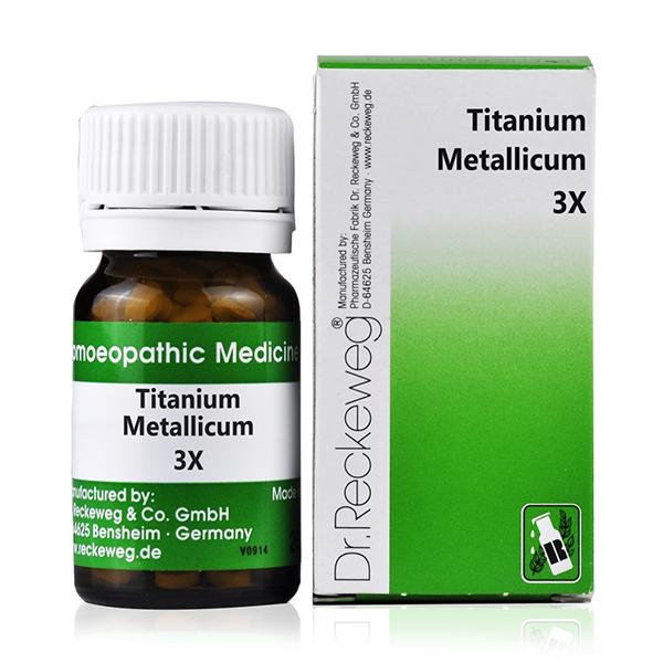 Dr. Reckeweg Titanium Metallicum 3X Tablet 20 gm - Triturations (Homeo Tablets)