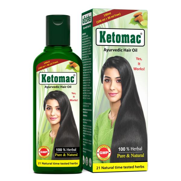 Ketomac Ayurvedic Hair Oil (Pack of 6 X 130 ml) 1's - Hair Oils