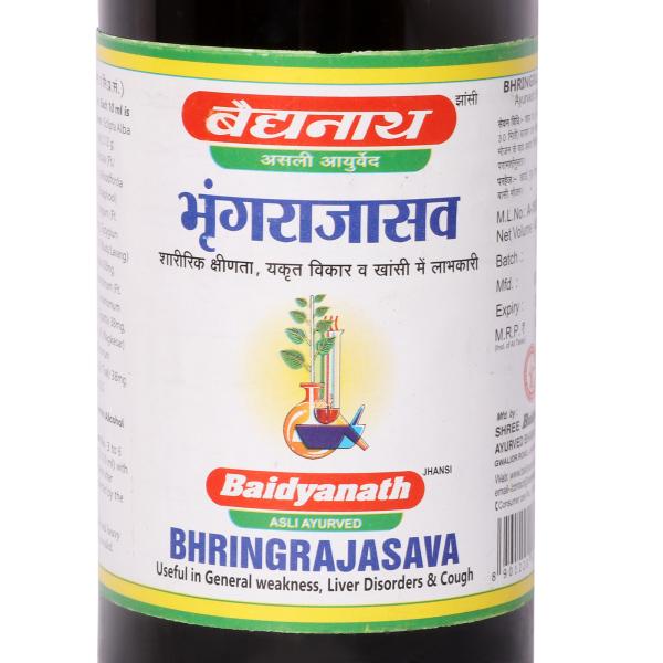 Baidyanath Bhringrajasava Liquid 450 ml - Speciality Medicines