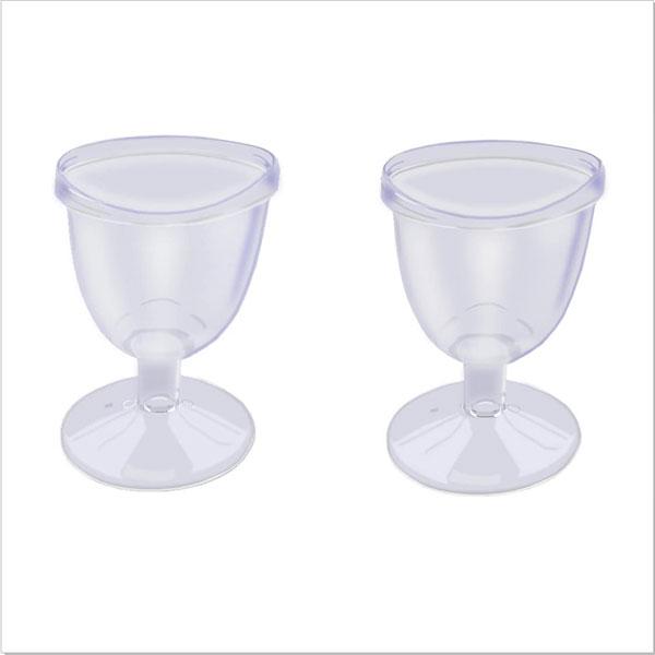 Ambitech Transparent Eye Wash Cup (Pack of 2) - Men Eyeglasses