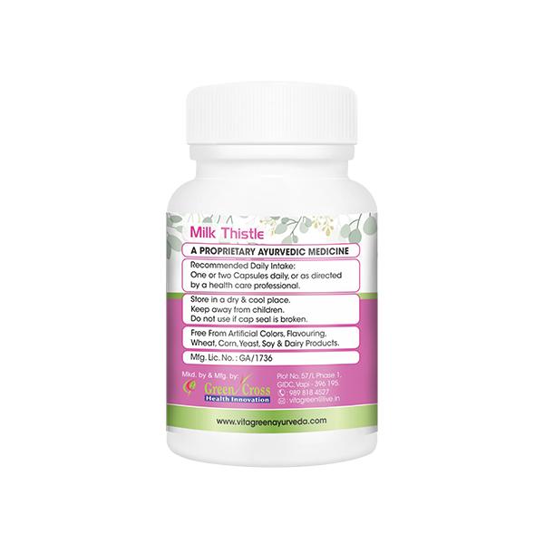 VitaGreen Milk Thistle Capsules 60's - Vital Health