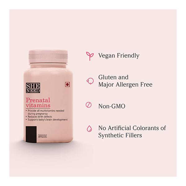 She Need Prenatal Vitamins Tablet 60's - Multi-Vitamins