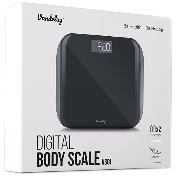 Vandelay Digital Weighing Scale - Black - Weighing Scale