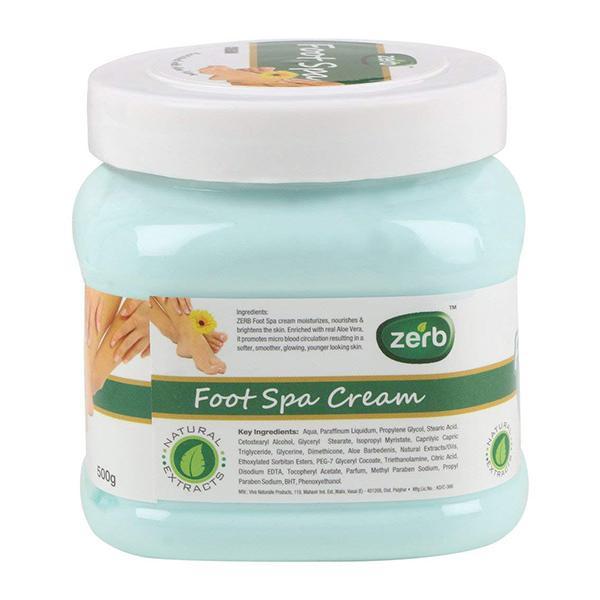 Zerb Enriched with Aloe Vera Foot Spa Cream 500 gm - Foot Creams & Lotions