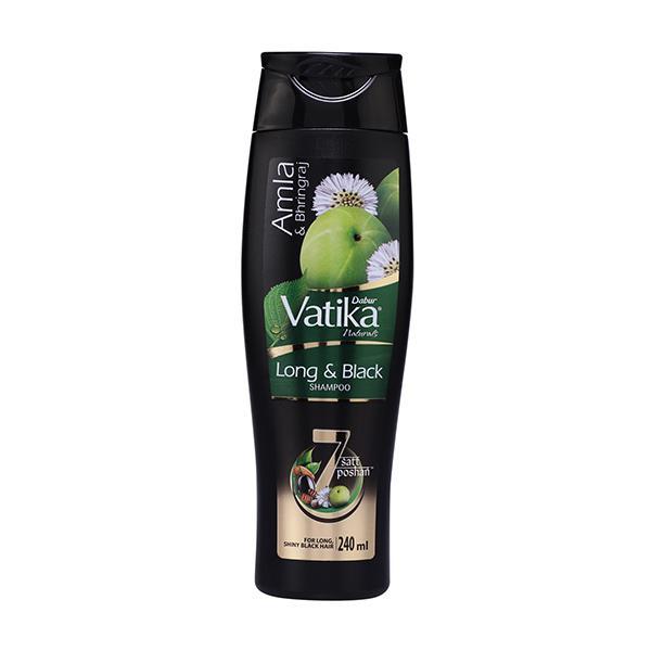 Netmeds | Dabur Vatika Long & Black Shampoo - Amla & Bhringraj 240 ml