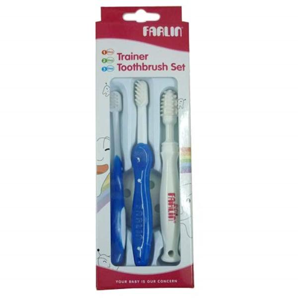 Netmeds | Farlin Trainer Toothbrush Set - Blue