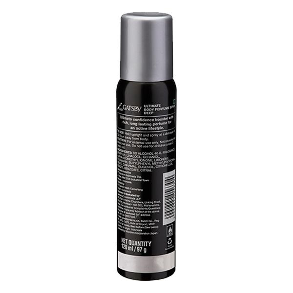 Gatsby Deep Ultimate Body Perfume Spray 120 ml - Men Deodorants/Roll-Ons