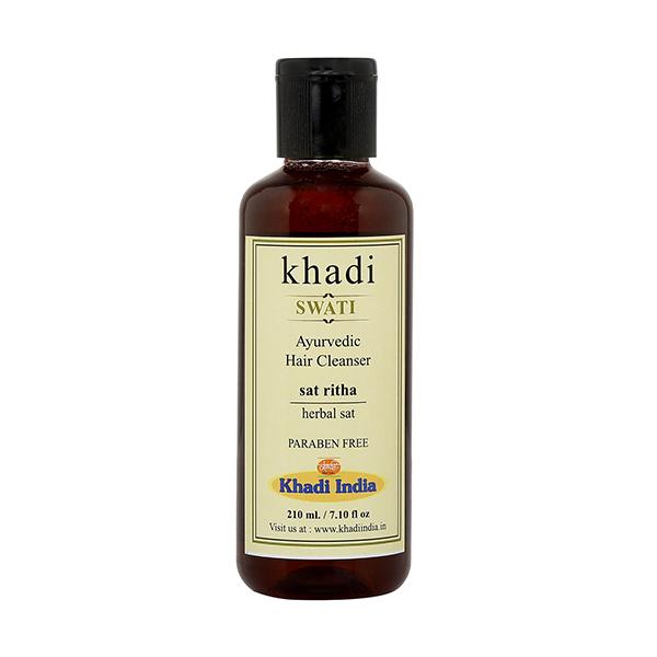 Khadi Swati Ayurvedic Hair Cleanser - Sat Ritha 210 ml - Shampoos