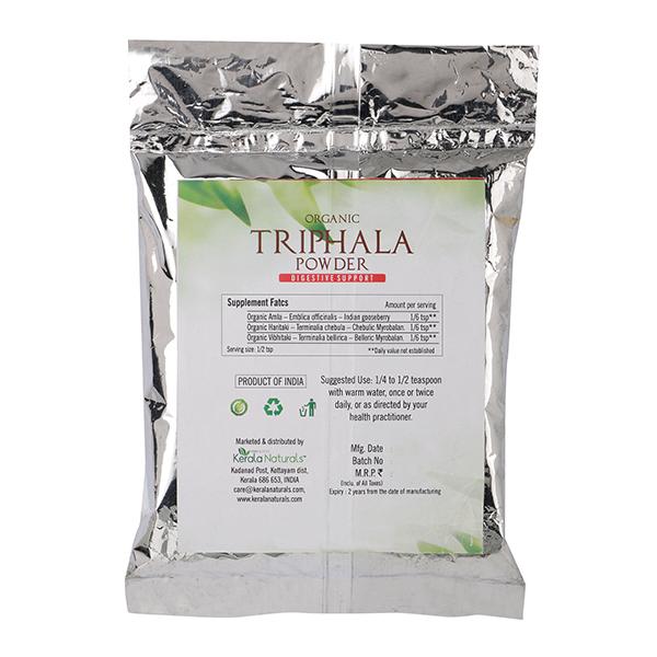 Kerala Naturals Organic Triphala Powder (Pack of 2 x 100 gm) - Personal Care (Ayush)