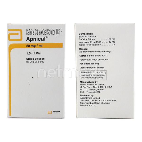 Netmeds | Apnicaf 20mg Oral Solution 1.5ml