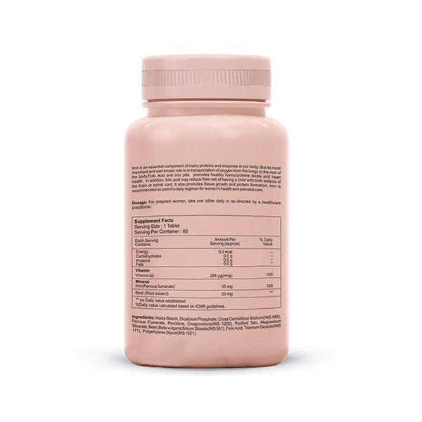 She Need Folic acid & Iron Tablet 60's - Calcium And Minerals
