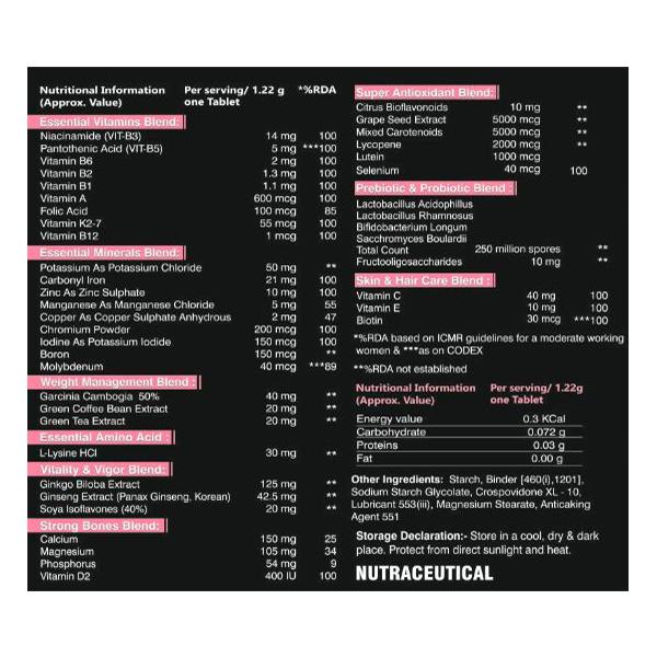 Alvizia Multivitamins for Women Veg Tablet 100's - Multi-Vitamins