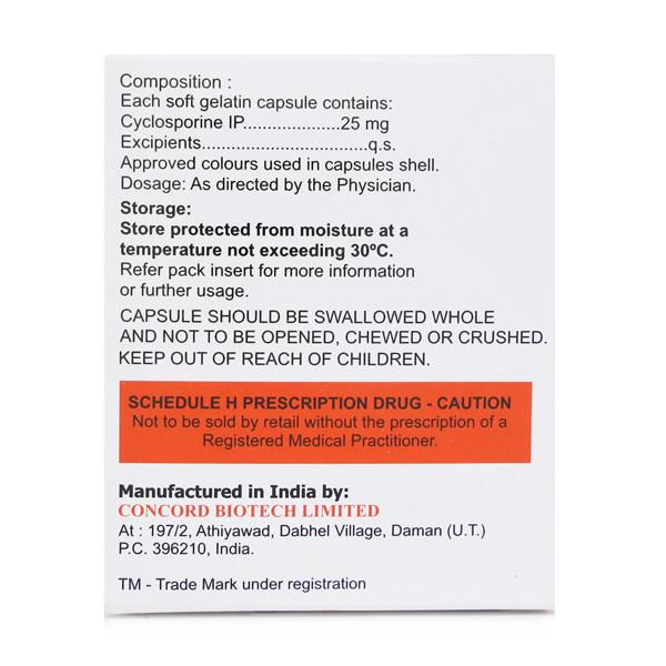 CONIMUNE ME 25mg Capsule 5's - Auto Immune Disease-Imm