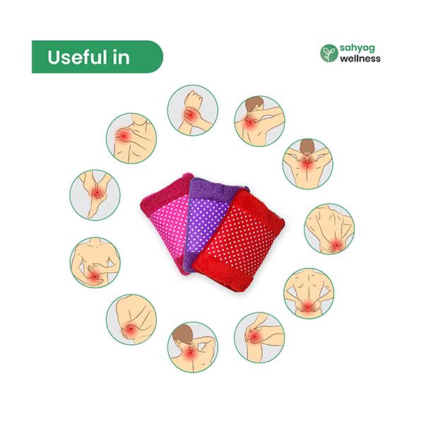 Sahyog Wellness High Quality Velvet Electrical Hot Water Heating Bag/ Bottle/ Pad (Multi-color) (Color May Vary) - Hot Pack/Ice Bag