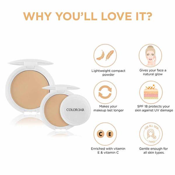 Colorbar Radiant White Uv Fairness Press Powder Cpuv004 9 Gm - Compact Powder