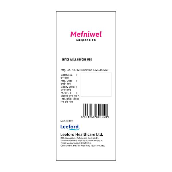 MEFNIWEL Suspension 60ml - Muscle Spasm-Ant