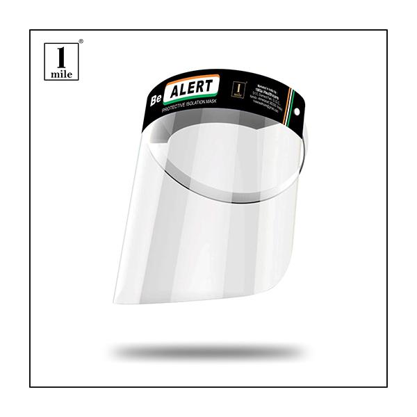Netmeds | 1Mile Protective Face Shield - Be Alert (400 Micron)
