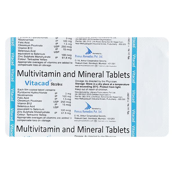 Vitacad Tablet 10's - Supplements-Vam