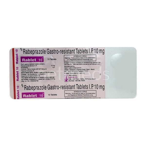 Rablet 10mg Tablet 10'S - Ulcer/Reflux/Flatulence-Aaa