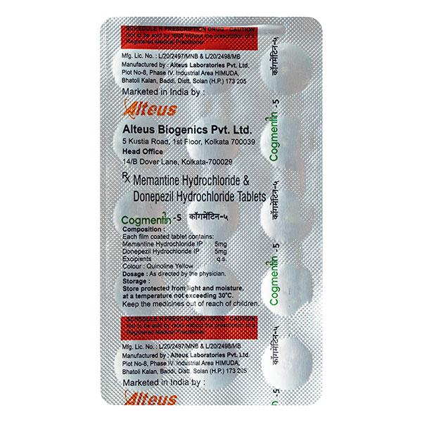 COGMENTIN 5mg Tablet 15's - Alzheimer-Neu