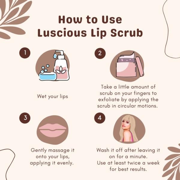 Essentia Extracts Plump & Supple Luscious Lip Scrub 25 gm - Lip Scrubs