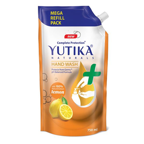 Yutika Liquid Hand Wash Refill Pack - Lemon 750 ml