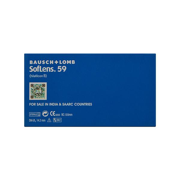 Bausch & Lomb SofLens 59 Monthly Contact Lens - 6 Lens/Box (-5.5) - Eyecare Lenses