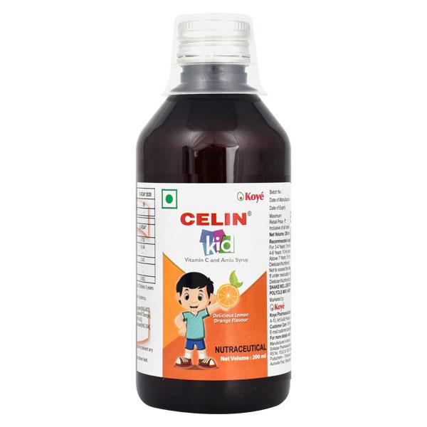 CELIN KID LEMON ORANGE FLAVOUR Syrup 200ml - Supplements-Vam