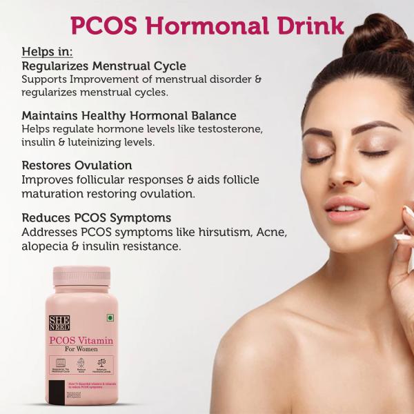 Sheneed PCOS Vitamin Capsule for Women 60's - Nutritional Supplements