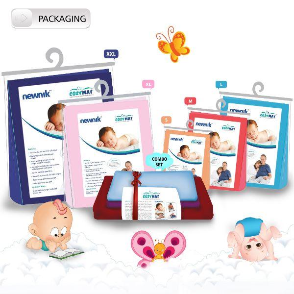 Cozymat Waterproof Bed Protector (L) - Cherry Red - Baby Bedding