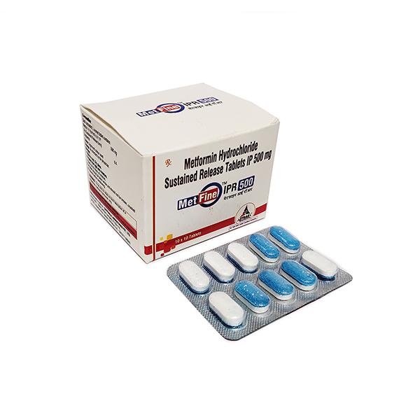 Metfine Ipr 500mg Tablet 10'S - Diabetes-Ant