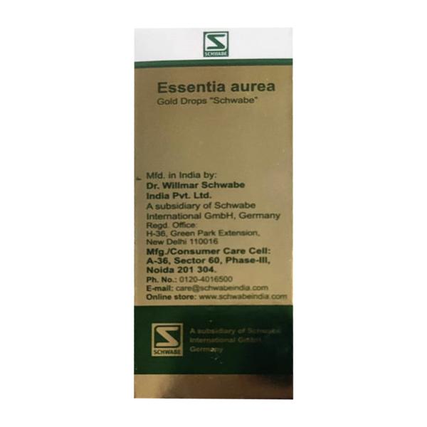 Dr. Willmar Schwabe Essentia Aurea Tonic 30 ml - Speciality Medicine