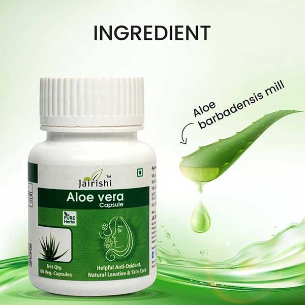 Jairishi Aloevera Veg Capsule 60's - Speciality Medicines