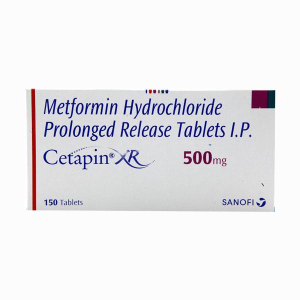 Cetapin XR 500mg Tablet 15'S - Diabetes-Ant