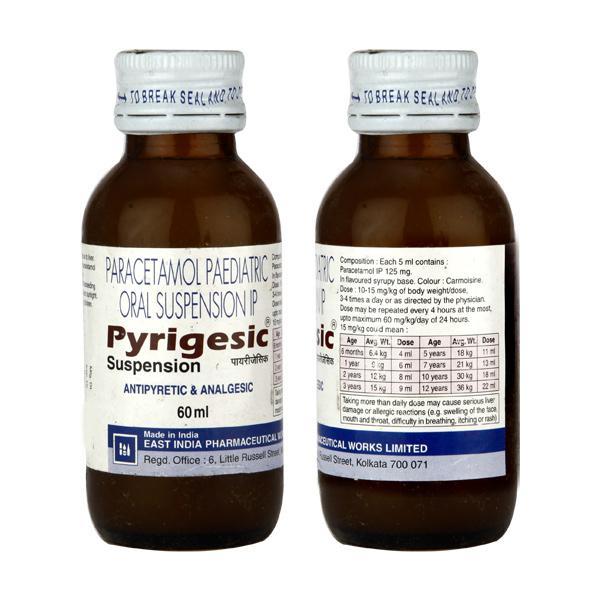 Pyrigesic Suspension 60ml - Fever-Non