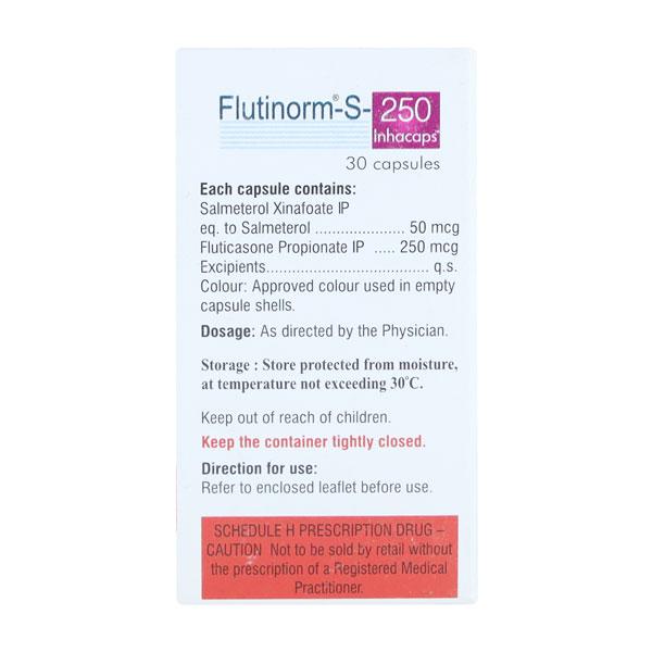 FLUTINORM S 250 Inhalation Capsule 30's - Asthma/COPD-Ast