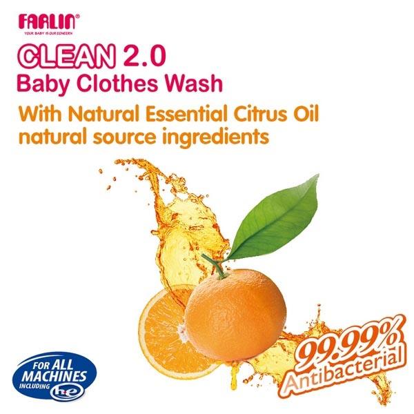 Farlin Clean 2.0 Baby Bottle Wash Detergent - 2800 ml - Baby Detergents