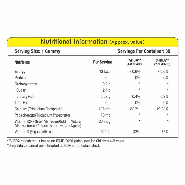 Mom & World Calcium + Vitamin D Lil Bunny Gummies - Mango 30's - Nutritional Bars